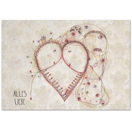 Postkarte „Alles Liebe“