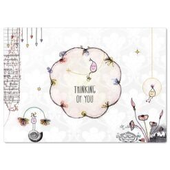 Postkarte „Thinking of you"