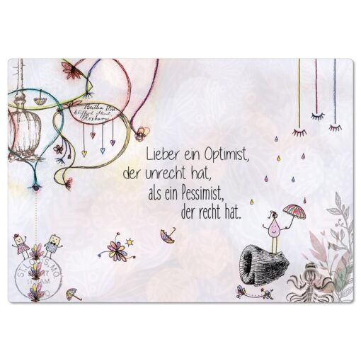 Postkarte „Optimist"