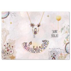 Postkarte „Shine bright"