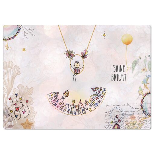 Postkarte „Shine bright"