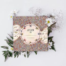 Grußkarte „Gutschein"