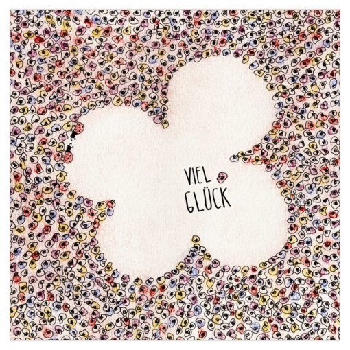 Grußkarte „Viel Glück“