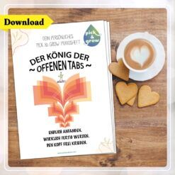 Pick & Grow Praxisheft "Der König der offenen Tabs"