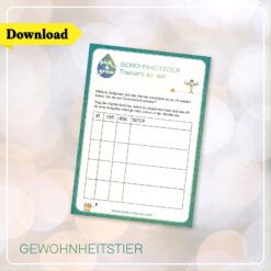 Pick & Grow Erfolgsblatt "Gewohnheitstier"